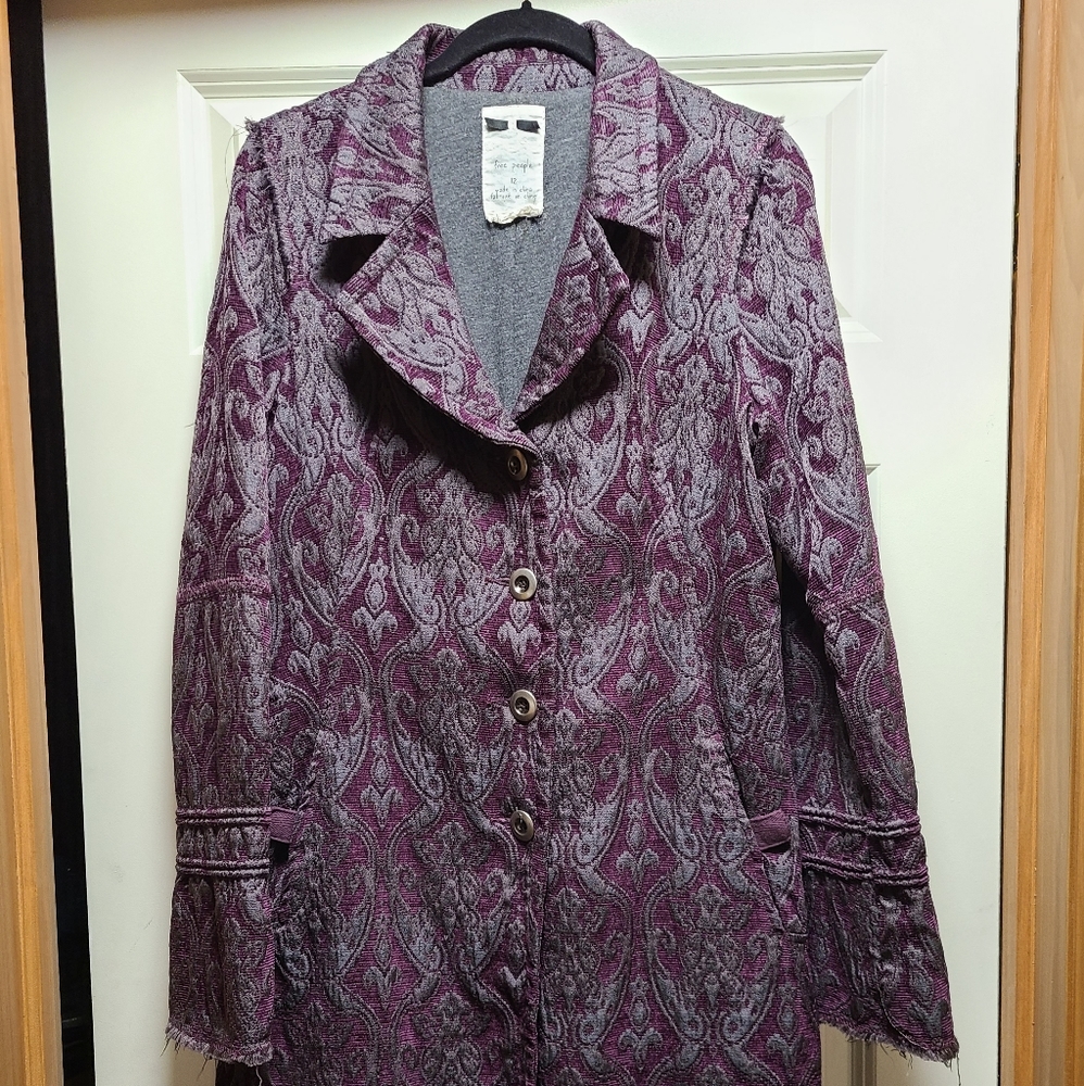 Free People Brocade Coat